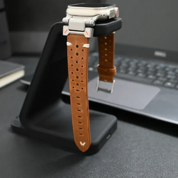 Luxury Leather Band for Apple Watch Ultra 2 49mm Series 9 8 7 45mm Correa Strap for iWatch 6 5 4 Se 3 44mm 42mm ultra Bracelet 3